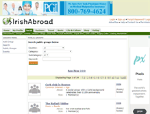 Tablet Screenshot of groups.irishabroad.com